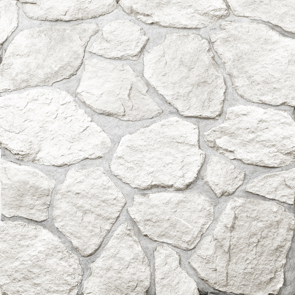 Mathios Stone Fieldstone Slim White