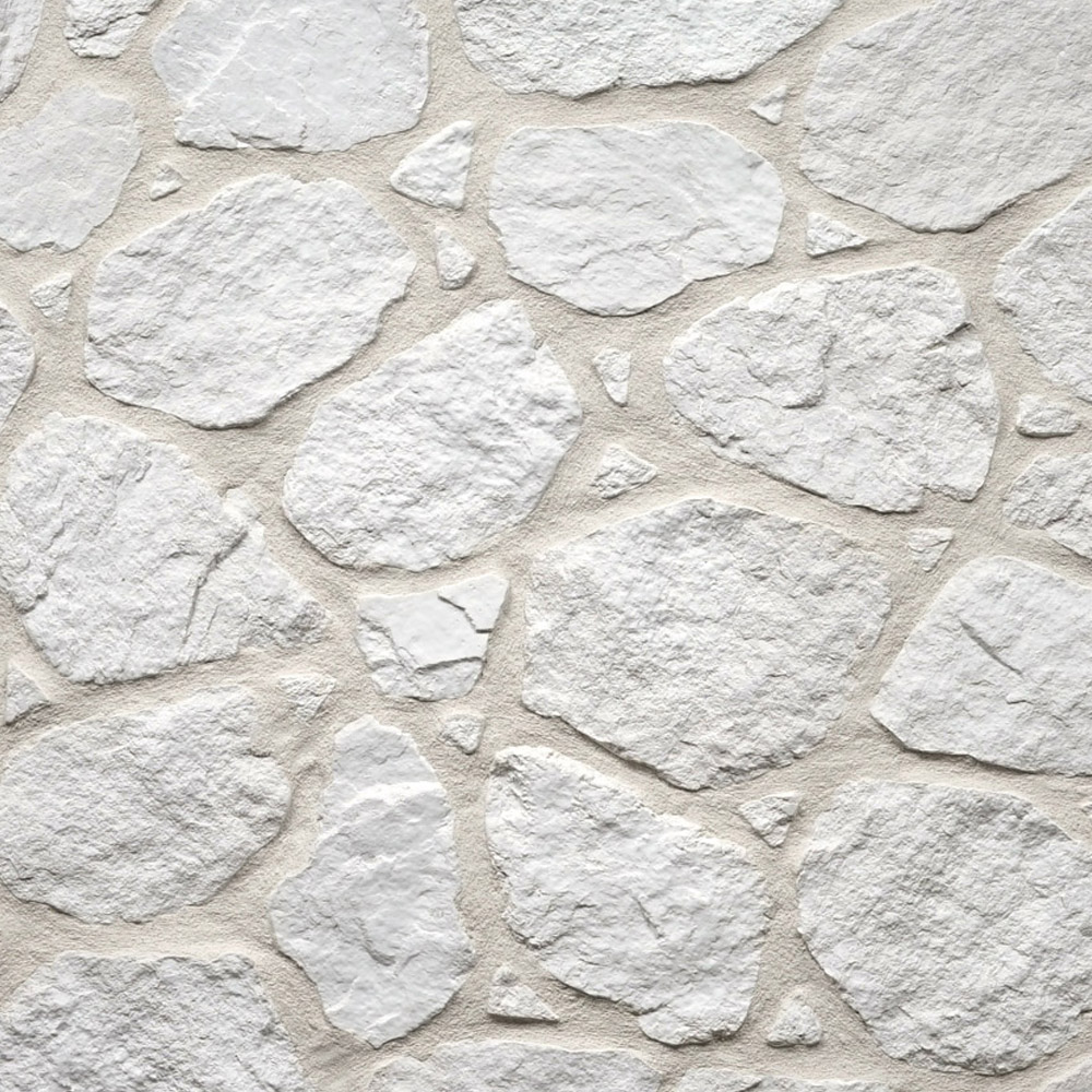 Mathios Stone Fieldstone Slim White