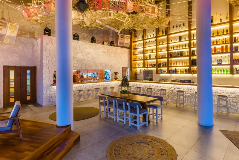 Architectural stone wall cladding interior design